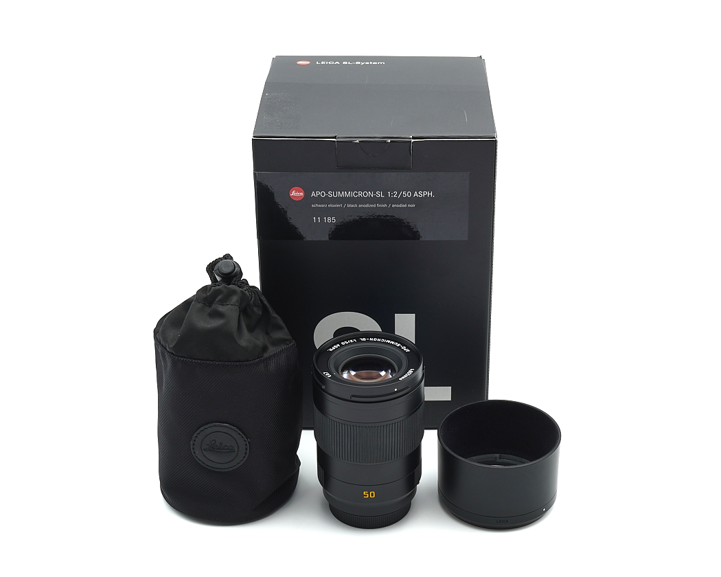 objektiv, 50mm, schwarz, kit, leica?