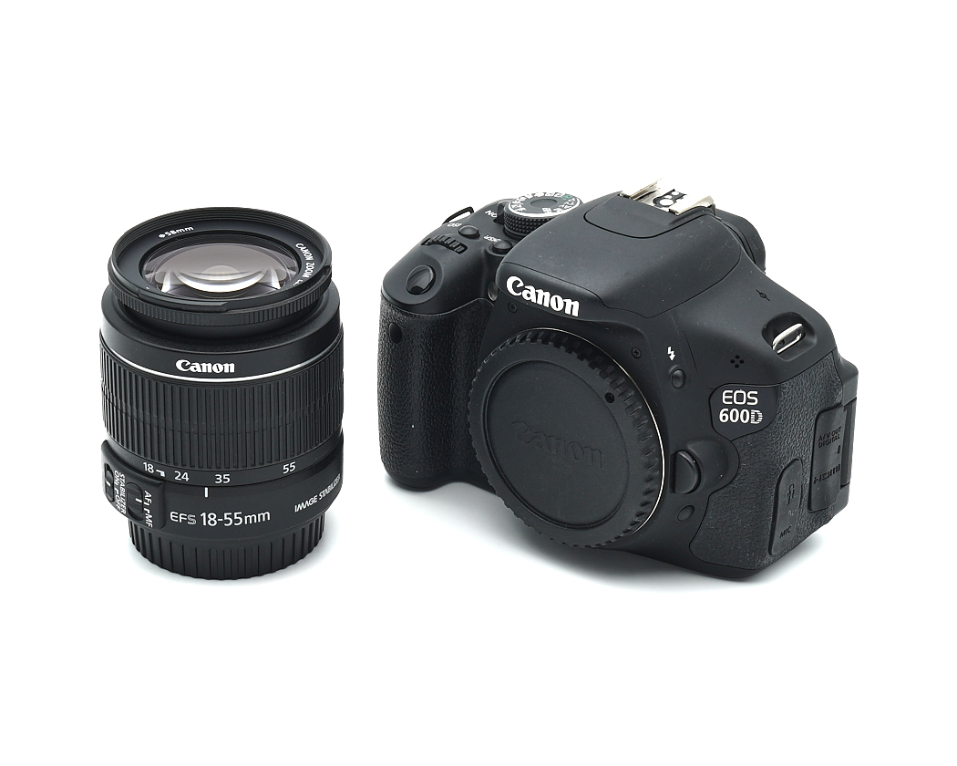 kamera, dslr, objektiv, eos 600d, kit-objektiv