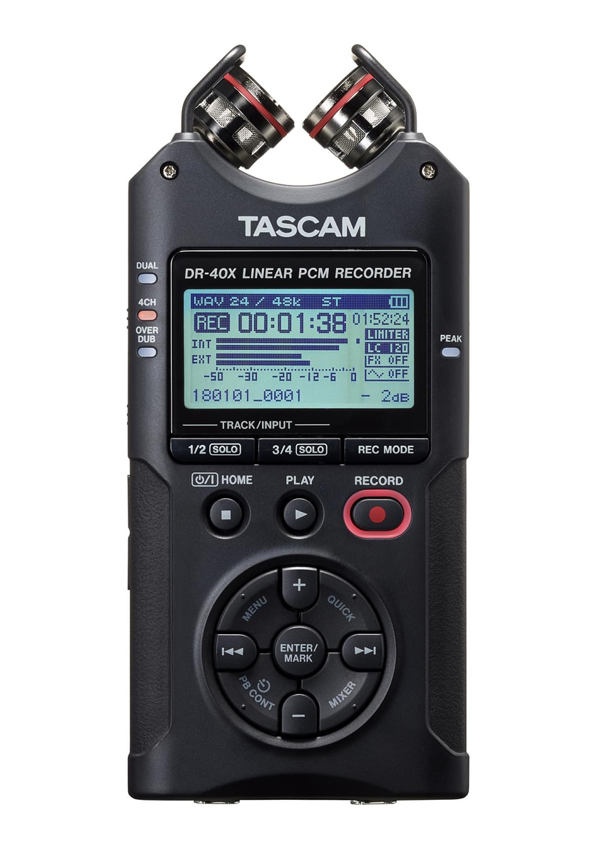 Tascam DR-40X 4-Spur-Audiorecorder und USB-Interface