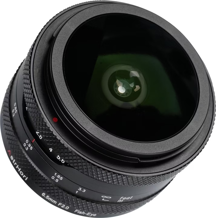 Objektiv, F2.0, 6.5mm, Weitwinkel, Makro-Adapter