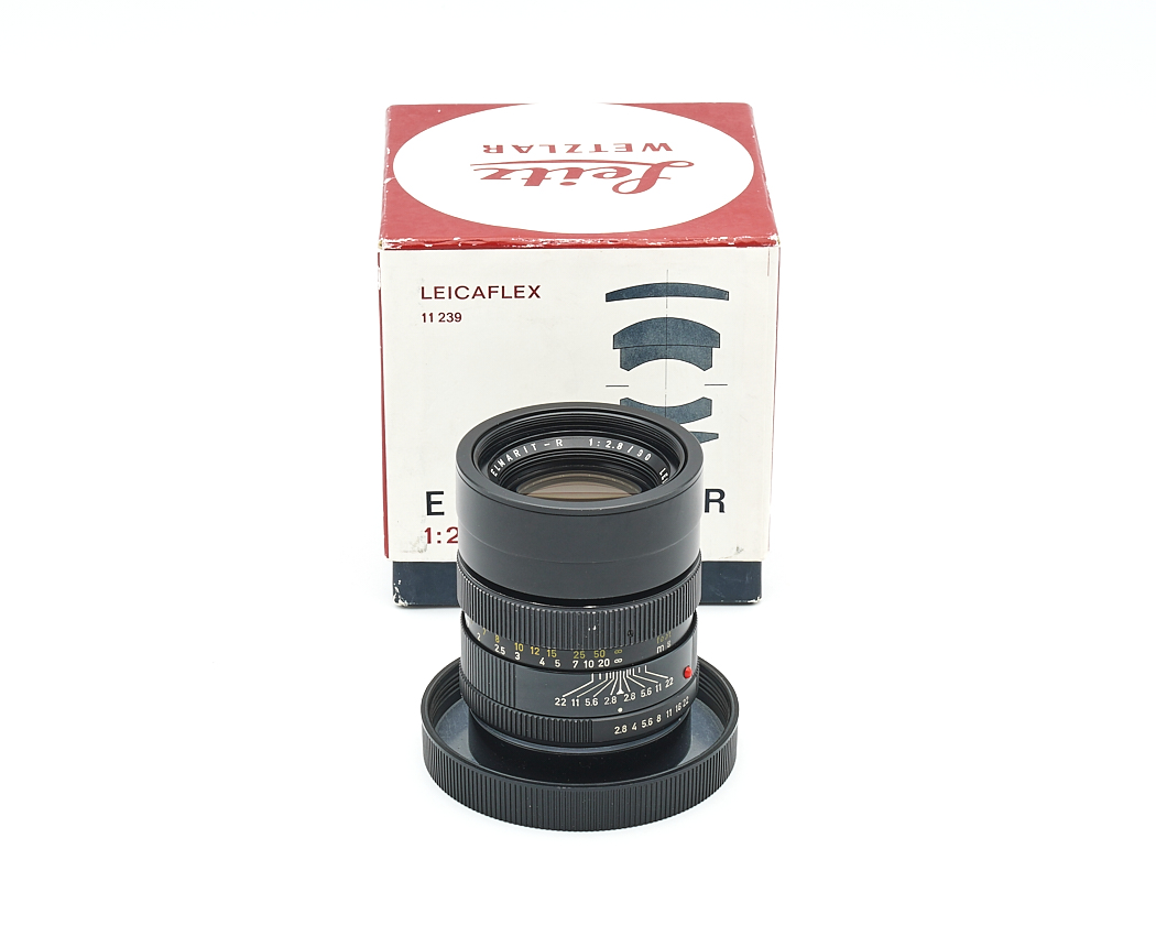 Objektiv, Festbrennweite, manueller Fokus, Blende 2.8, Leicaflex Box