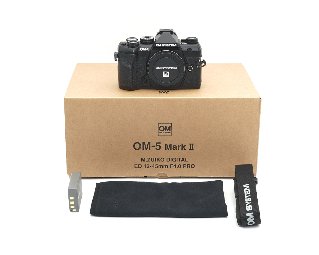 kamera, OM System, OM-5, Karton, Inhalt der Box