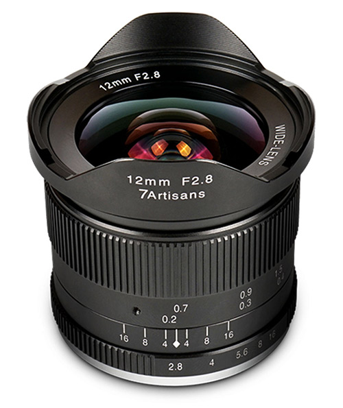 objektiv, 12mm, Blende F2.8, 7Artisans, Weitwinkel