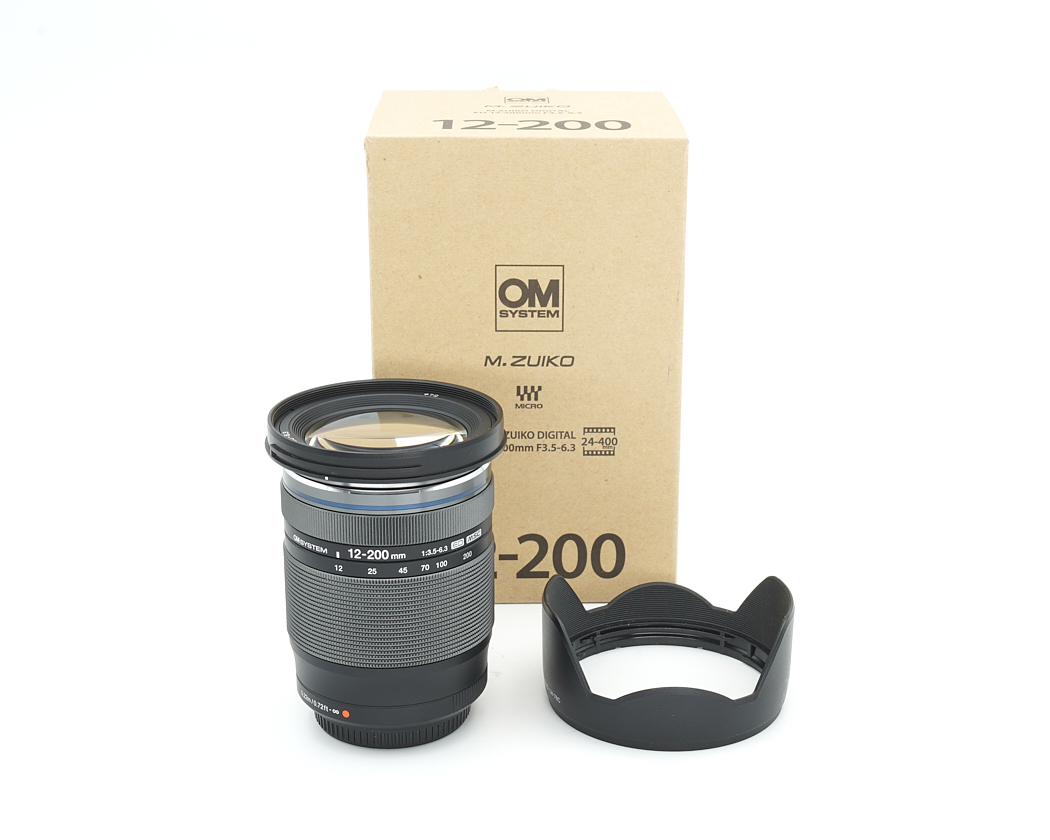 Objektiv, 12-200mm, Zoom-Objektiv, Metallgehäuse, Vorderes Element
