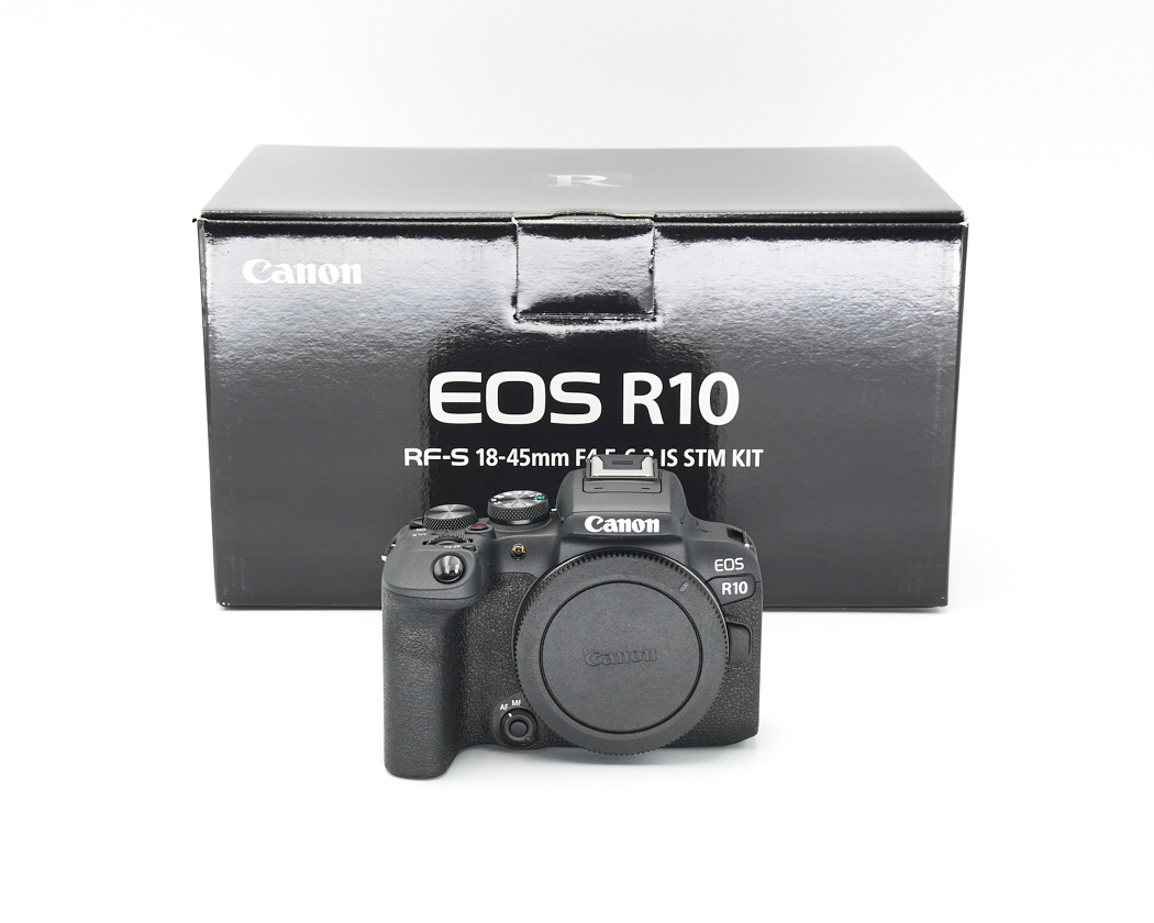 kamera, DSLR, EOS R10, kit, verpackung