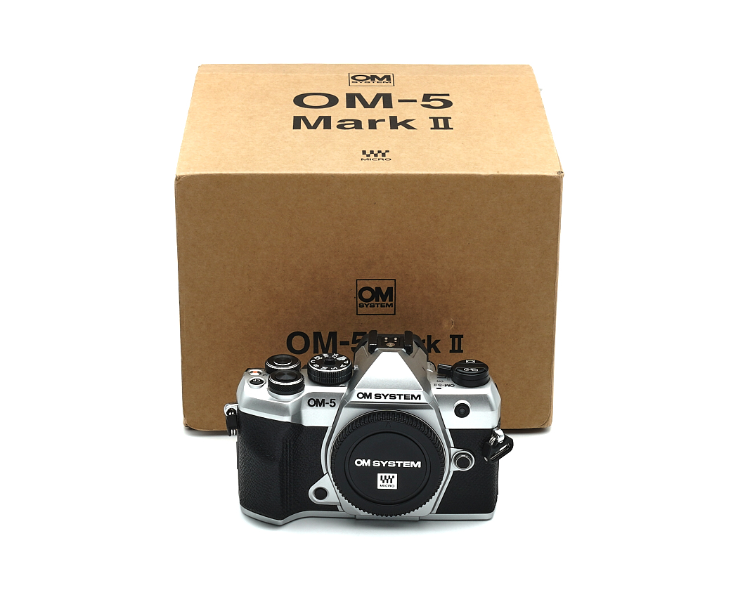kamera, modell-om-5, digitale-kamera, spiegellos, verpackung