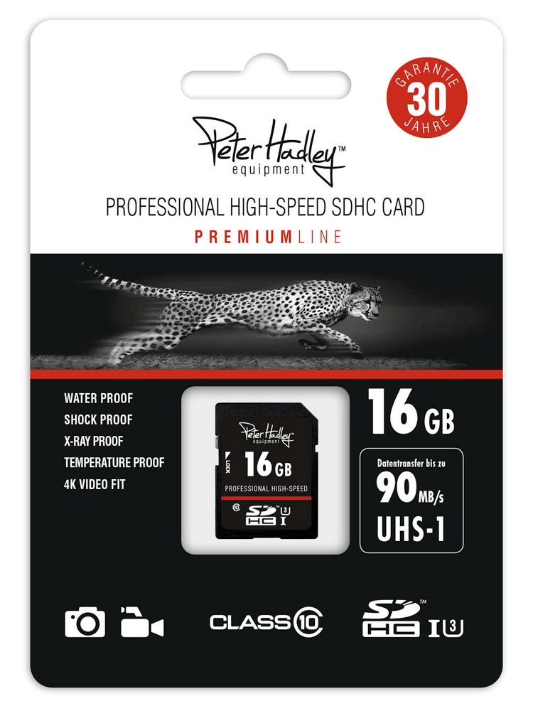 Peter Hadley SDHC-Karte 16GB 80/90MB/s UHS-I