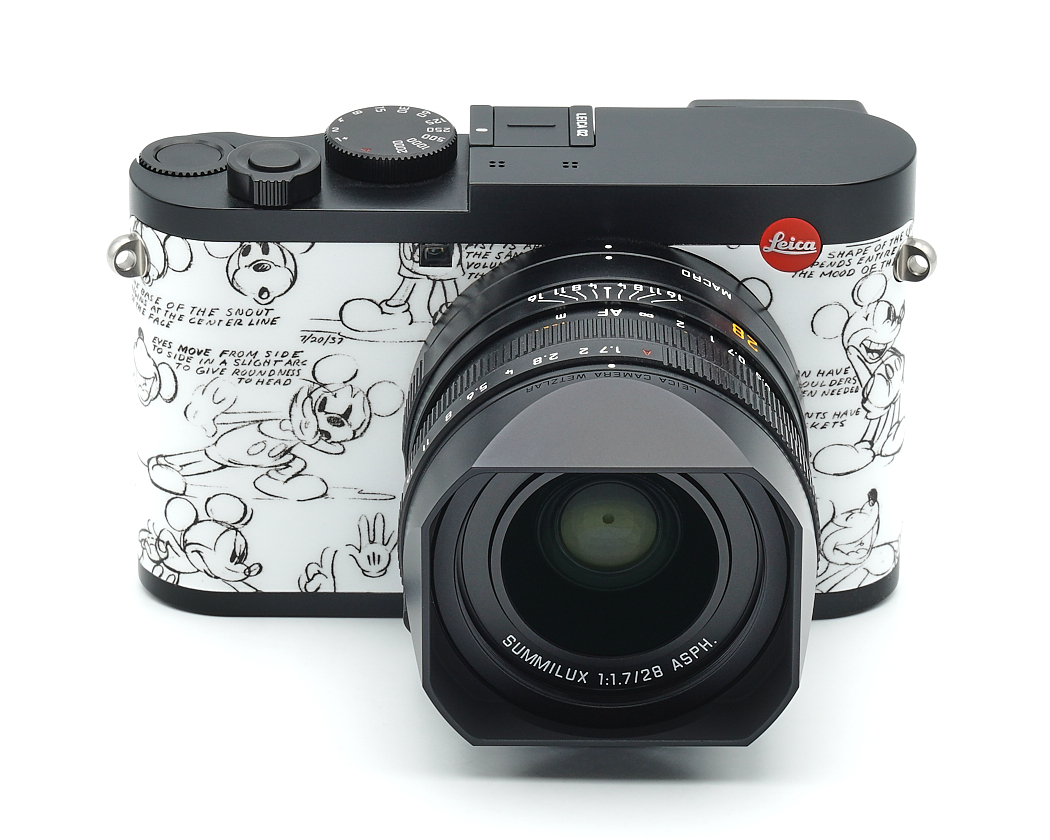 Kamera, Kompaktkamera, Objektiv, Schwarz, Micky-Maus Muster