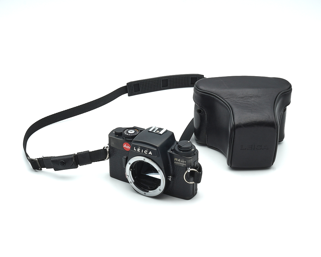 kamera, Leica, Spiegelreflex?, Schwarz, Hülle