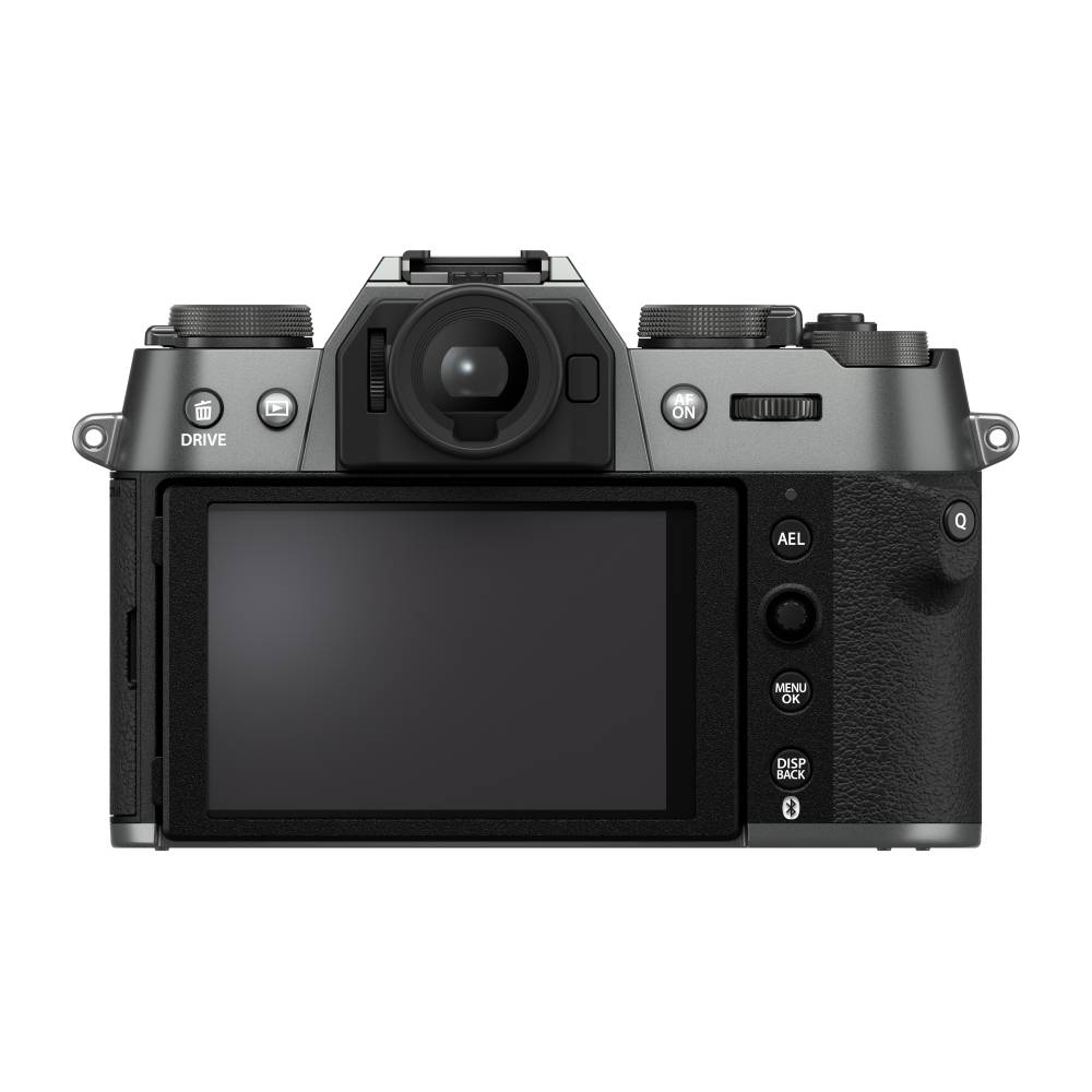 Digitale Kamera, Rückansicht, LCD-Bildschirm, Bedienfelder, Grifstruktur