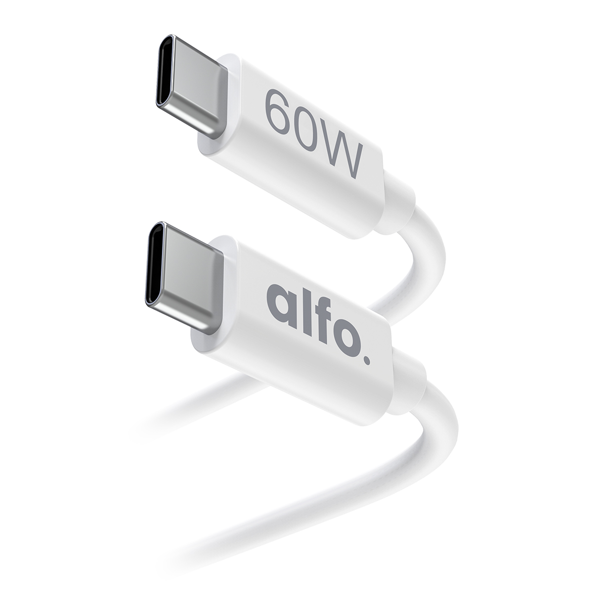USB-C, Ladekabel, 60W, zweigleisig, Typ-C zu Typ-C