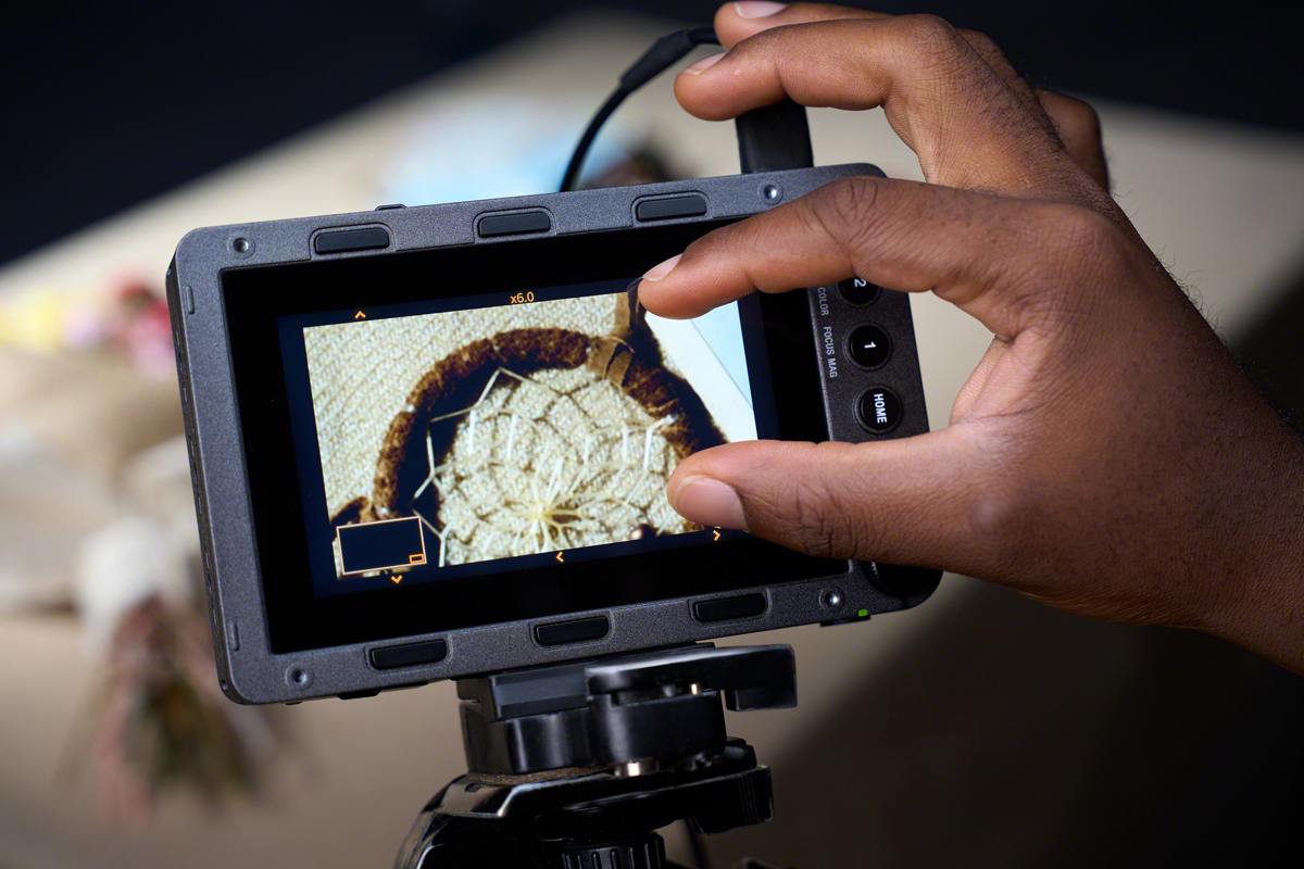 Kamera-Monitor, Video-Monitor, Feldmonitor, Haltearm, Stativ