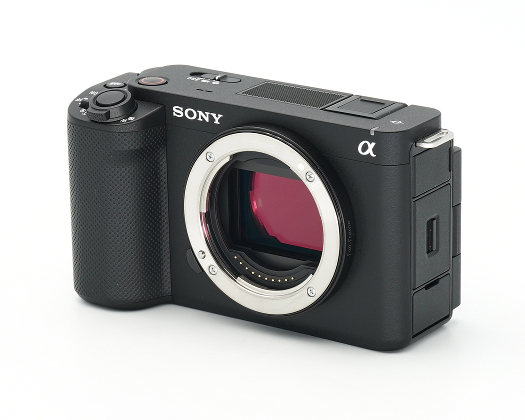 kamera, spiegellose, sony, objektivfassung, schwarz