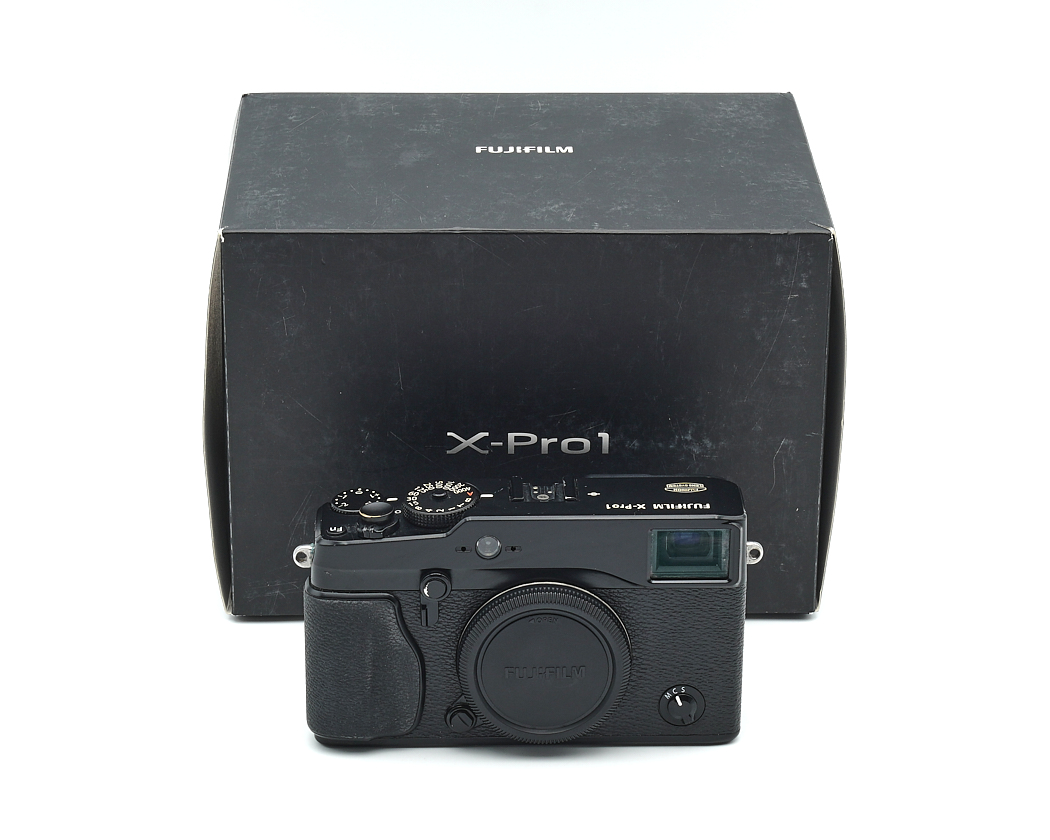 kamera, spiegelreflex?, schwarz, box, Fujifilm X-Pro1
