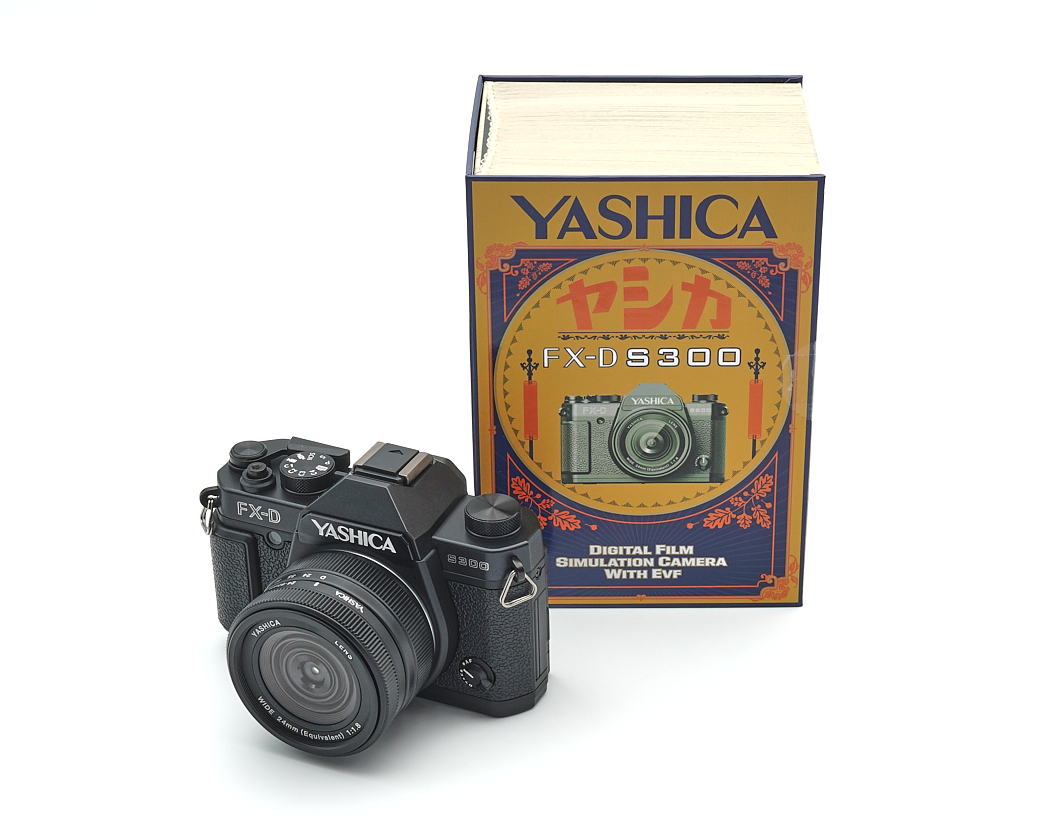 kamera, Yashica, FX-D, DSLR-ähnlich, box