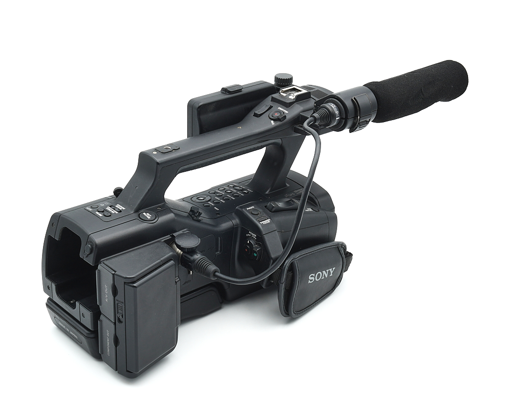 Camcorder, Kamera, Handheld, Mikrofon, Sony