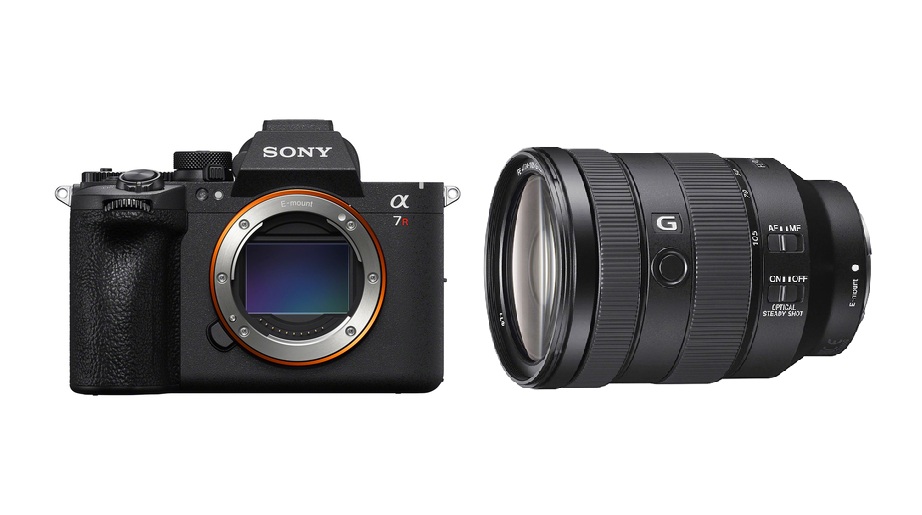 Spiegellose Kamera, wechselobjektiv, schwarzer Body, Kamera-Kit, Sony-Silhouette