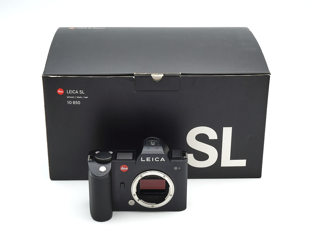 kamera, spiegelreflex?, Leica SL, schwarz, kit box