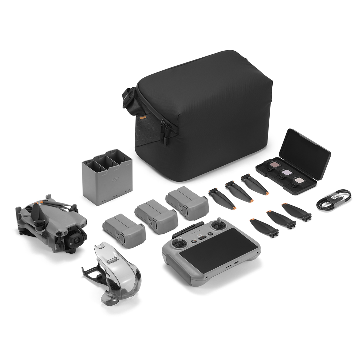 Drone, Quadrocopter, Kamera-Drohne, Überwachungsdrohne, Zubehör-Set
