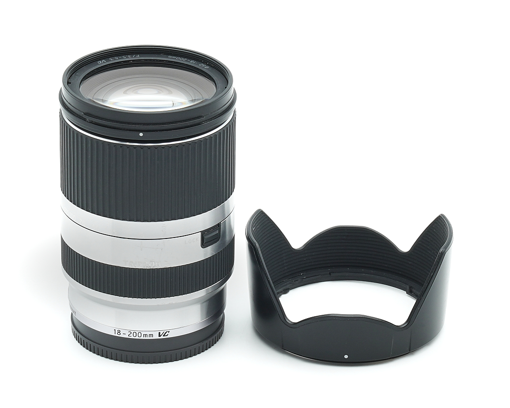Objektiv, Telezoom, 18-200 mm, VC, Lensenschirm