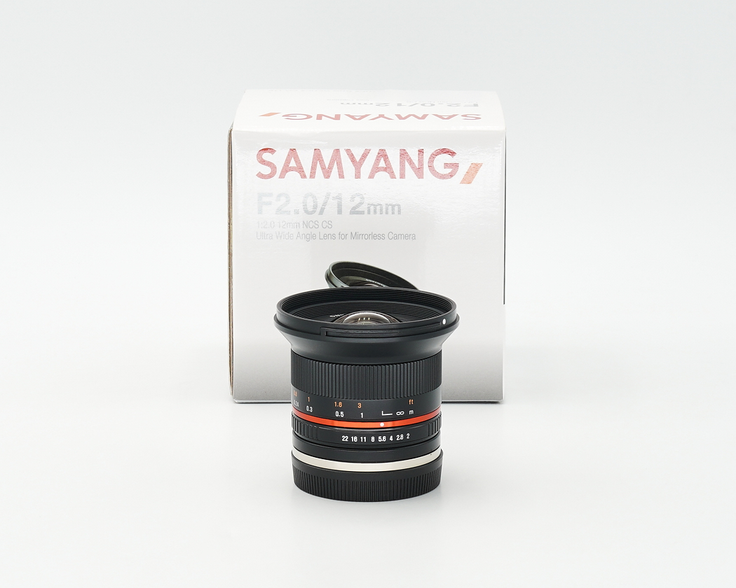 Objektiv, Kamera Objektiv, f2.0/12mm, Weitwinkel, manueller Fokus