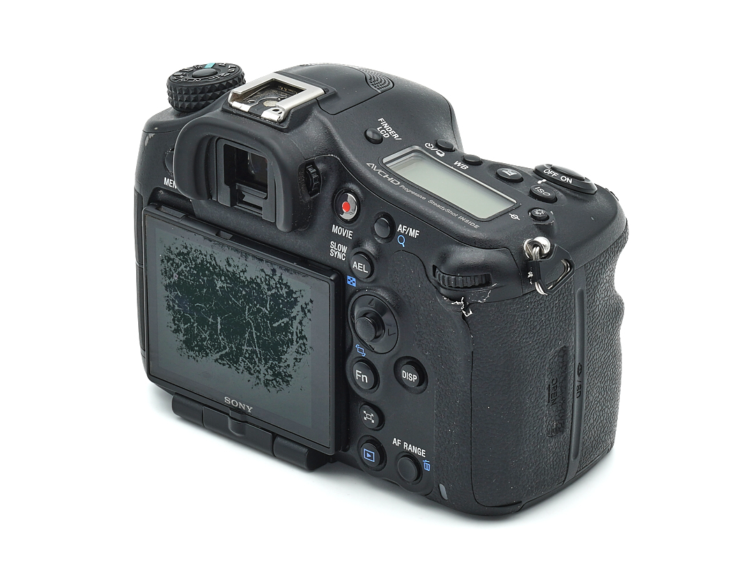 Digitale Kamera, SLR, Spiegelreflexkamera, LCD-Bildschirm, zerbrochener Bildschirm