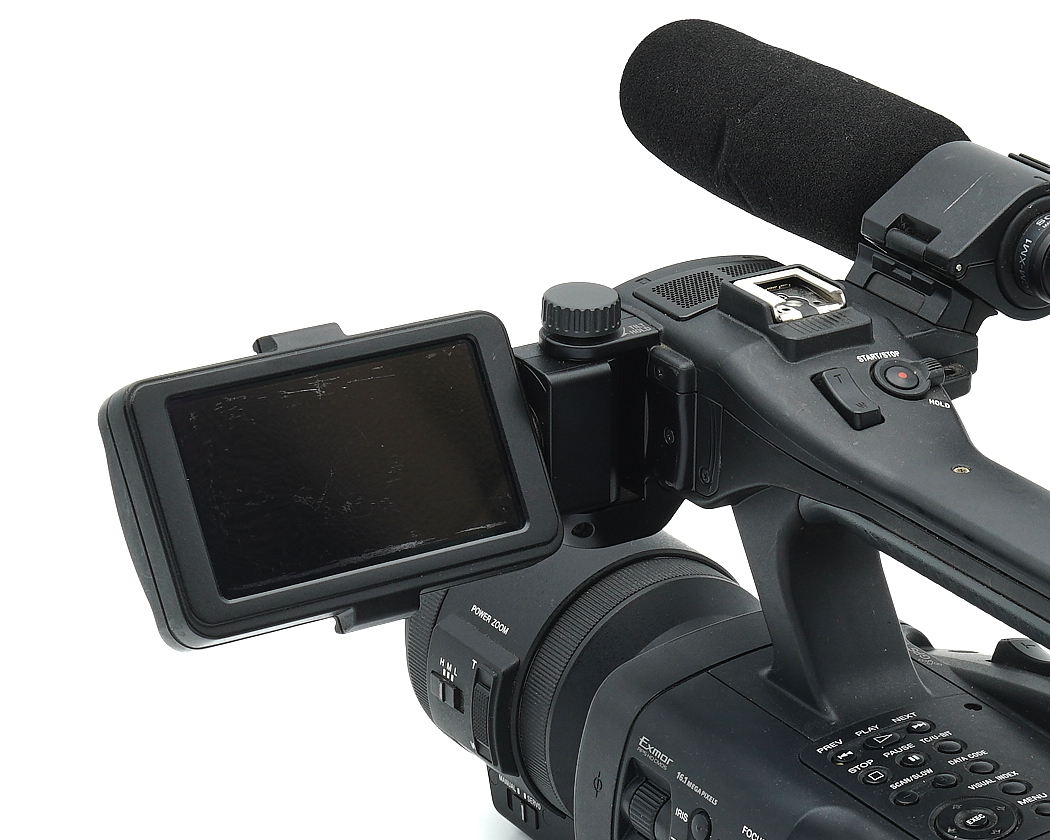 Video-Kamera, Camcorder, Mikrofon, Sucherfernbedienung, LCD-Bildschirm