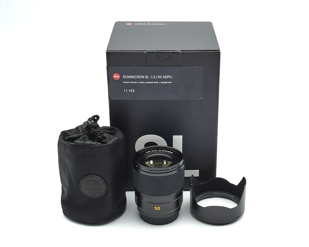 Objektiv, 50mm f/1.?, Leica Summicron, schwarz, Kits-Box