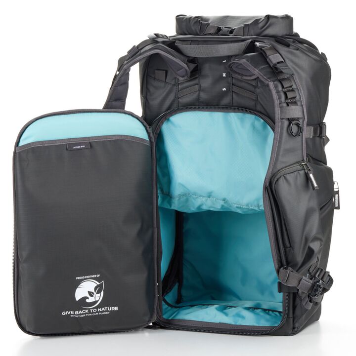 Rucksack, Wandern, Reise, Hauptfach, blaues Innenfutter