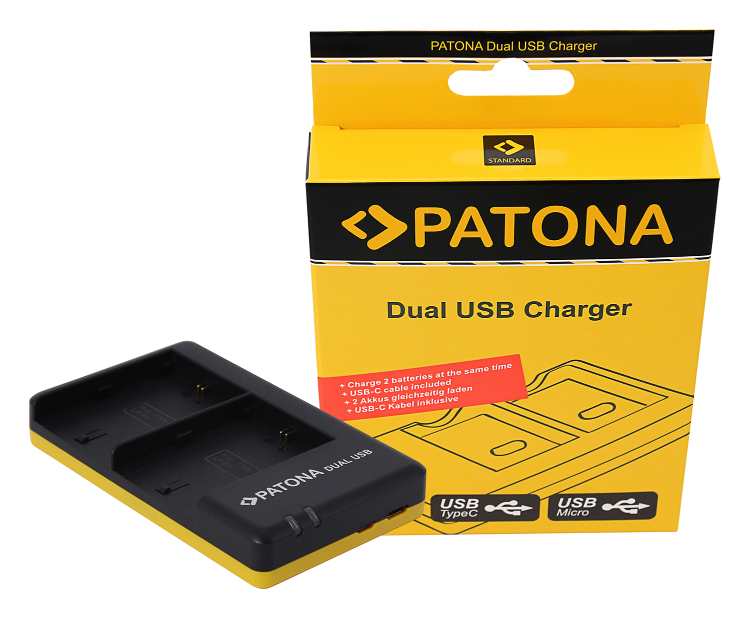 PATONA Dual Schnell-Ladegerät für Nikon EN-EL15