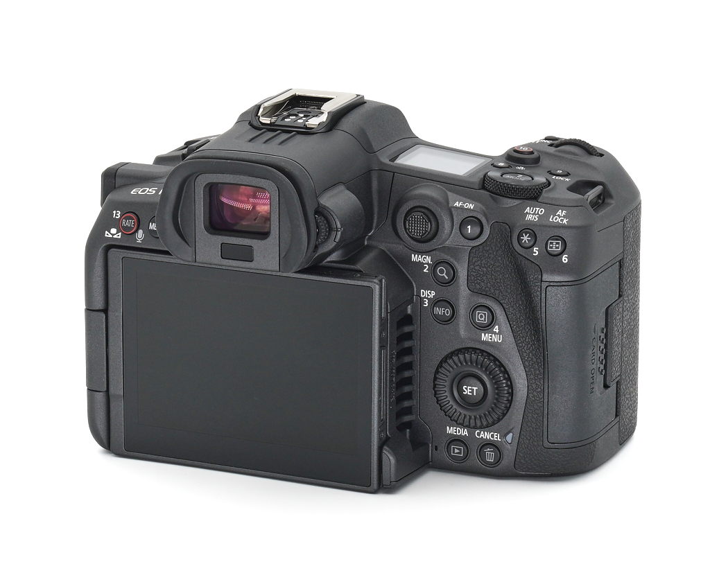 digitale kamera, DSLR, LCD-Bildschirm, schwarz, Griff