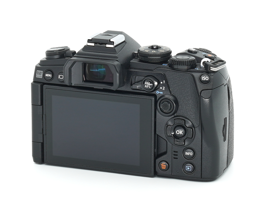 Digitale Kamera, SLR, Rückdisplay, Bedienknopf, Sucher