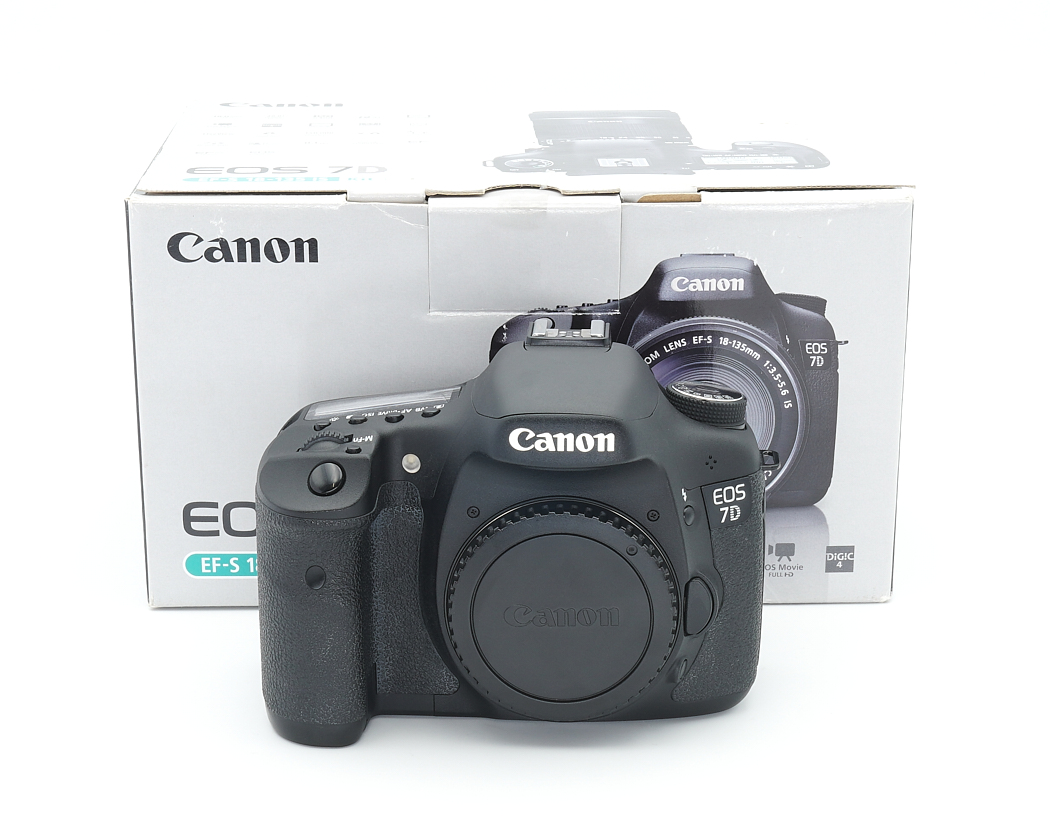 kamera, DSLR, Canon, EOS 7D, schwarz