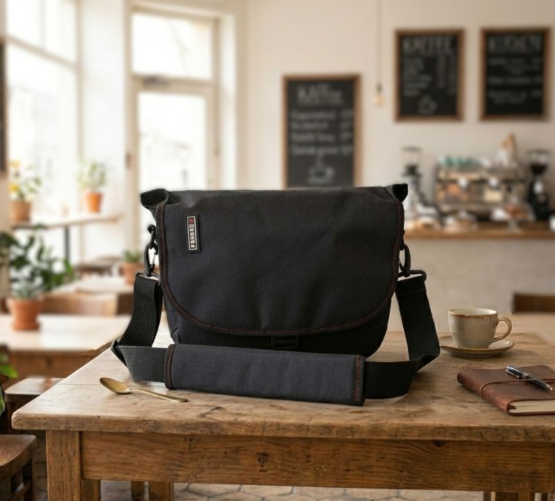 Tasche, Messenger-Tasche, Crossbody, Schwarz, Schultertasche