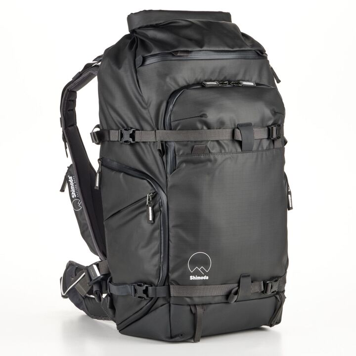 Rucksack, Reise, Schwarz, Mehrfachfächer, Schultergurte