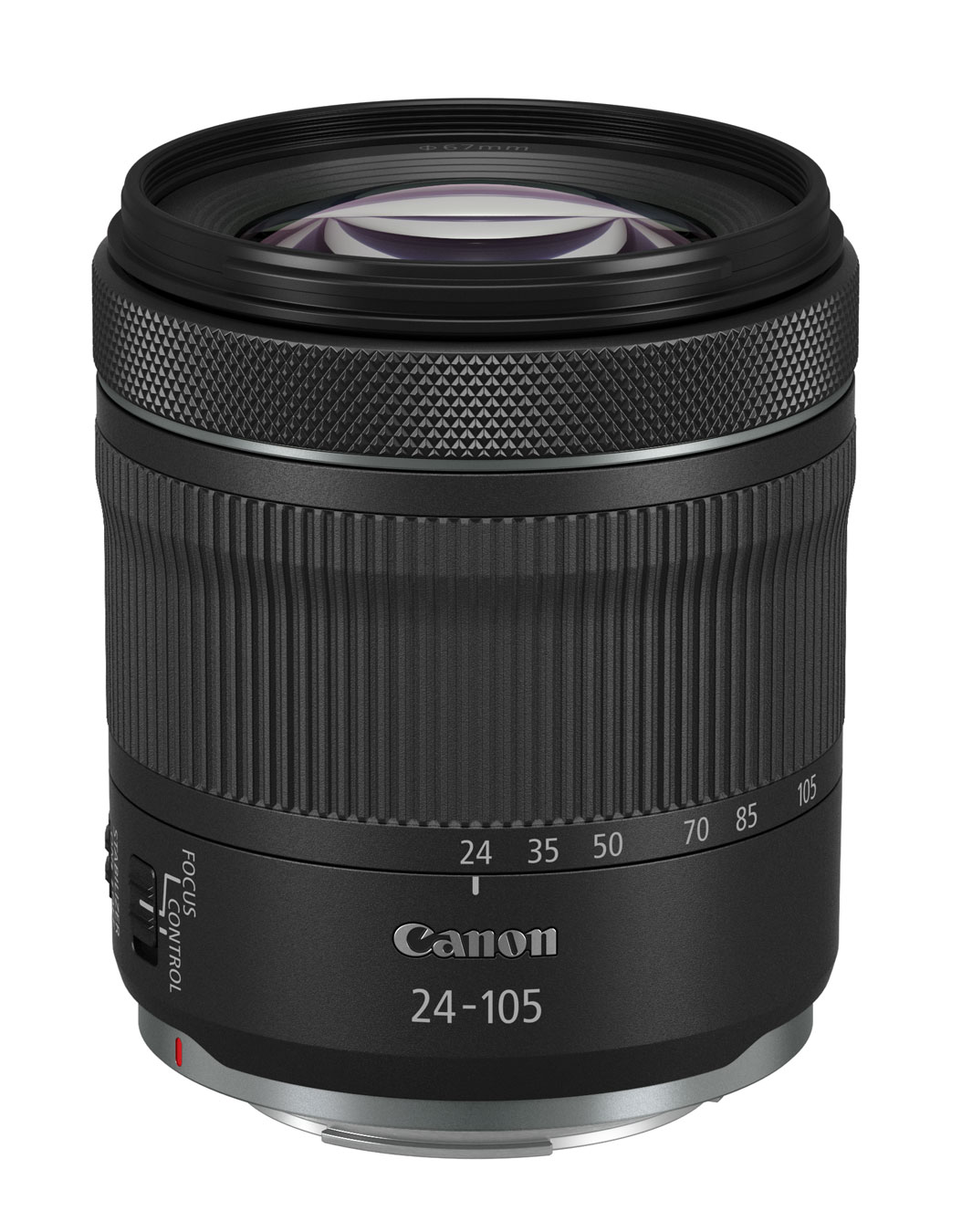 Objektiv, Canon 24-105, Standardzoom, metallisch-schwarz, Fokussteuerung