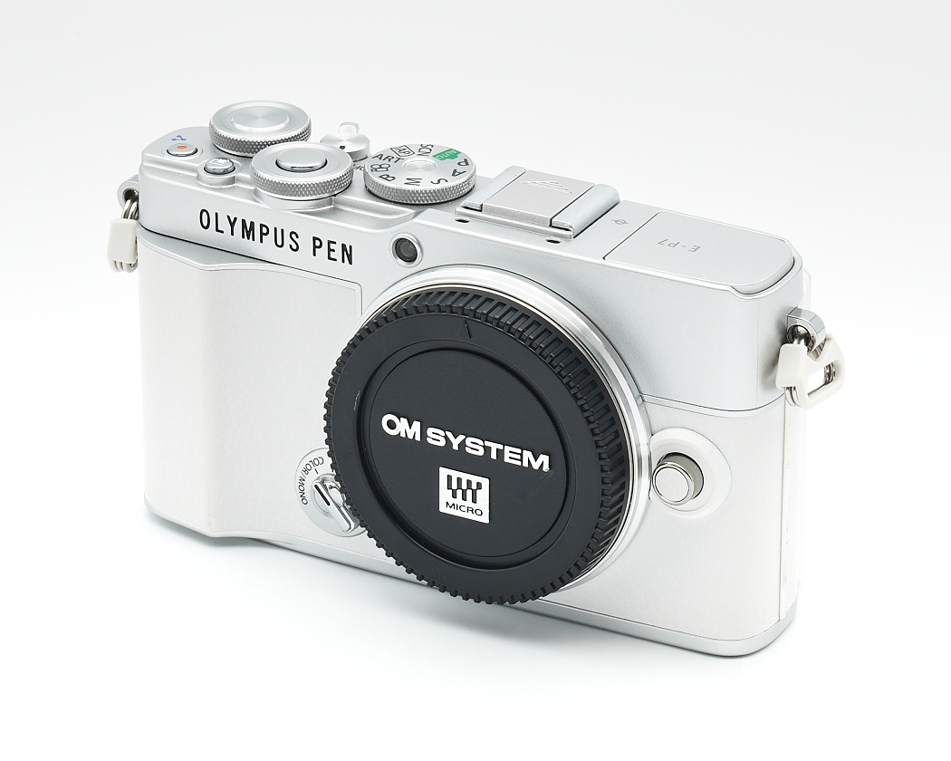 kamera, Spiegellose Kamera, Silber, Objektivdeckel, Olympus Pen