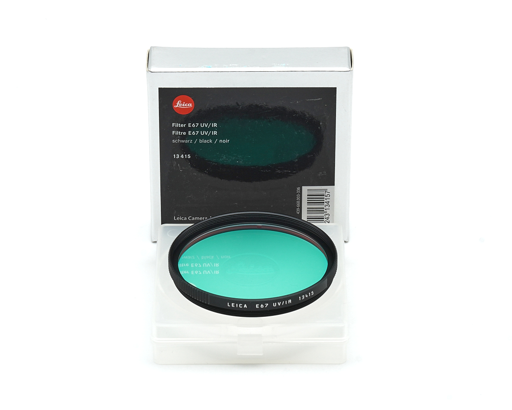 Kamerafilter, UV/IR Filter, Leica Filter, grüner Farbton, Metallring
