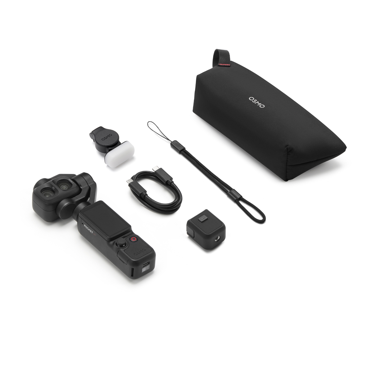 aktionskamera, gimbal, Ladekabel, Etui, Mini-Stativ