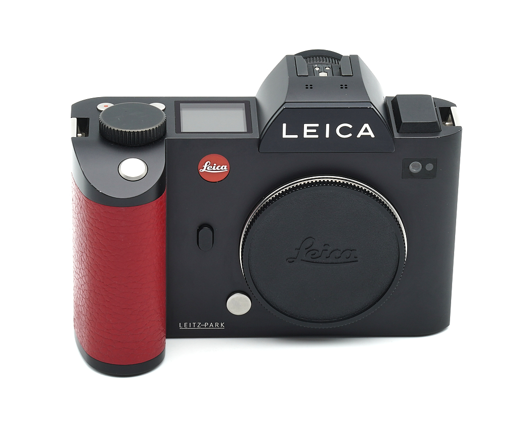 kamera, Leica, Digitale Kamera, schwarze Kamera, rote Grifffläche