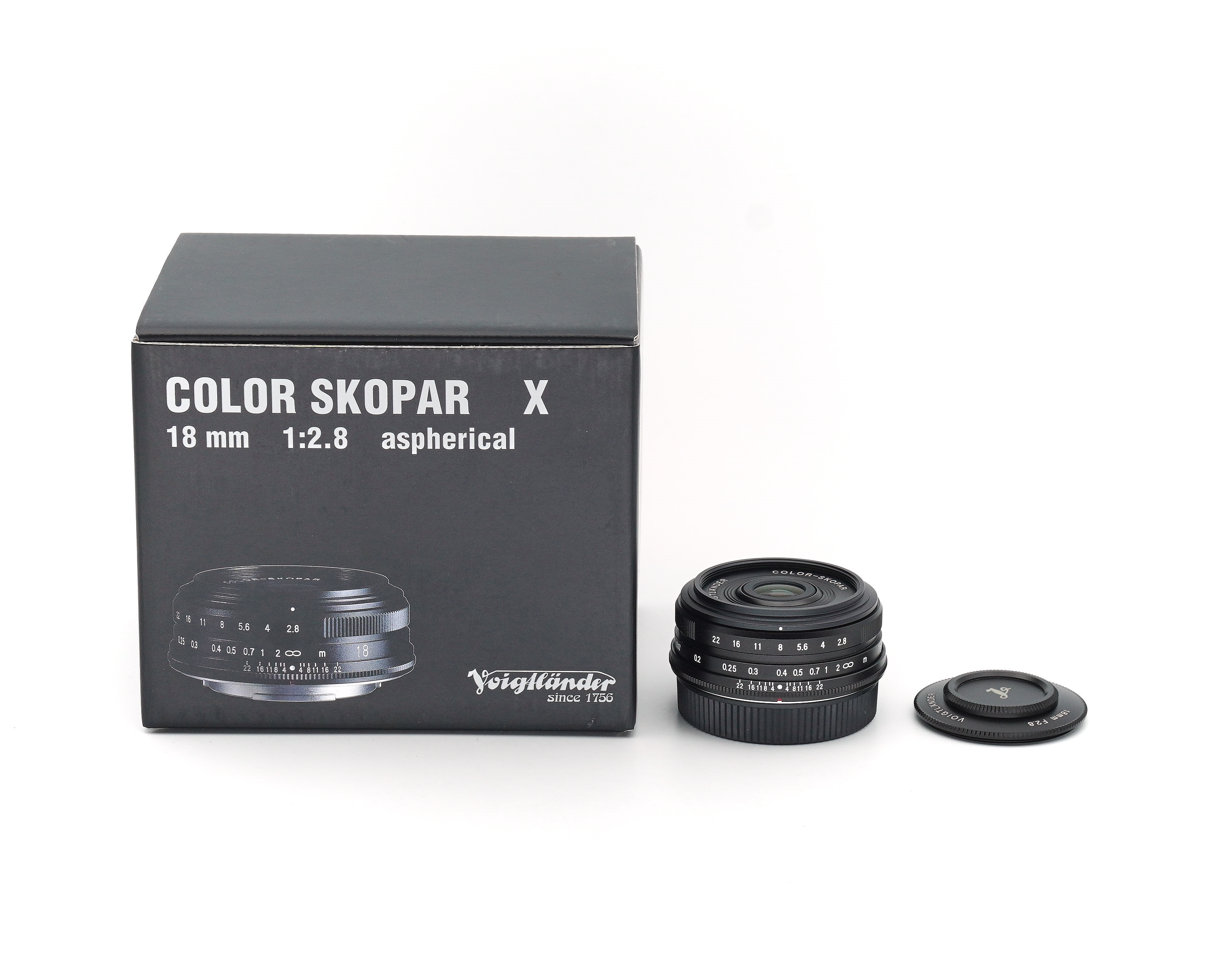 Voigtländer Color-Skopar 18mm 2.8 ASPH. schwarz für Fuji X wie neu #**