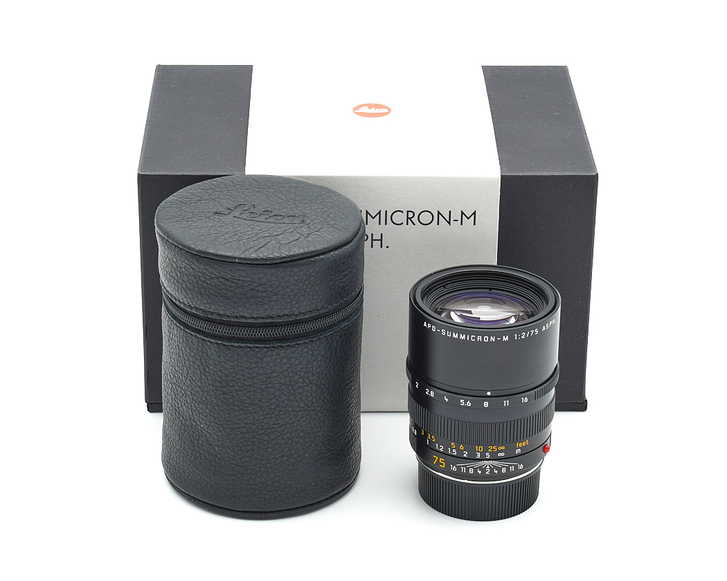 Objektiv, 1:2,8, APO-SUMMICRON-M, schwarz, Objektivcase