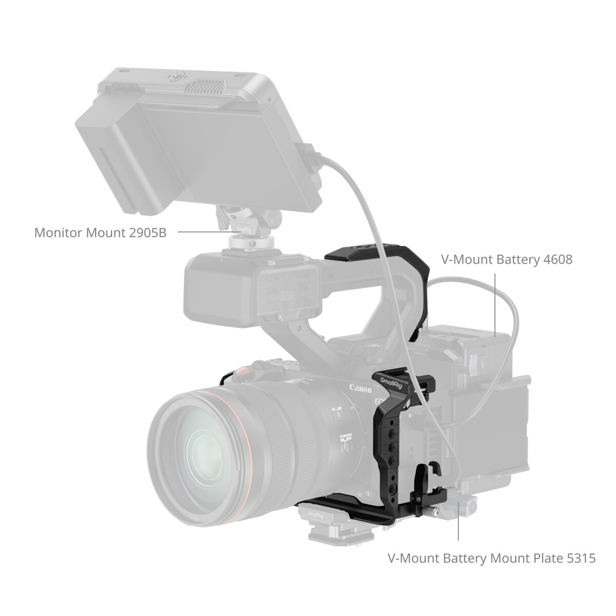 Kamera-Rig, Monitor-Mount, V-Mount-Platte, V-Mount, DSLR-Rig