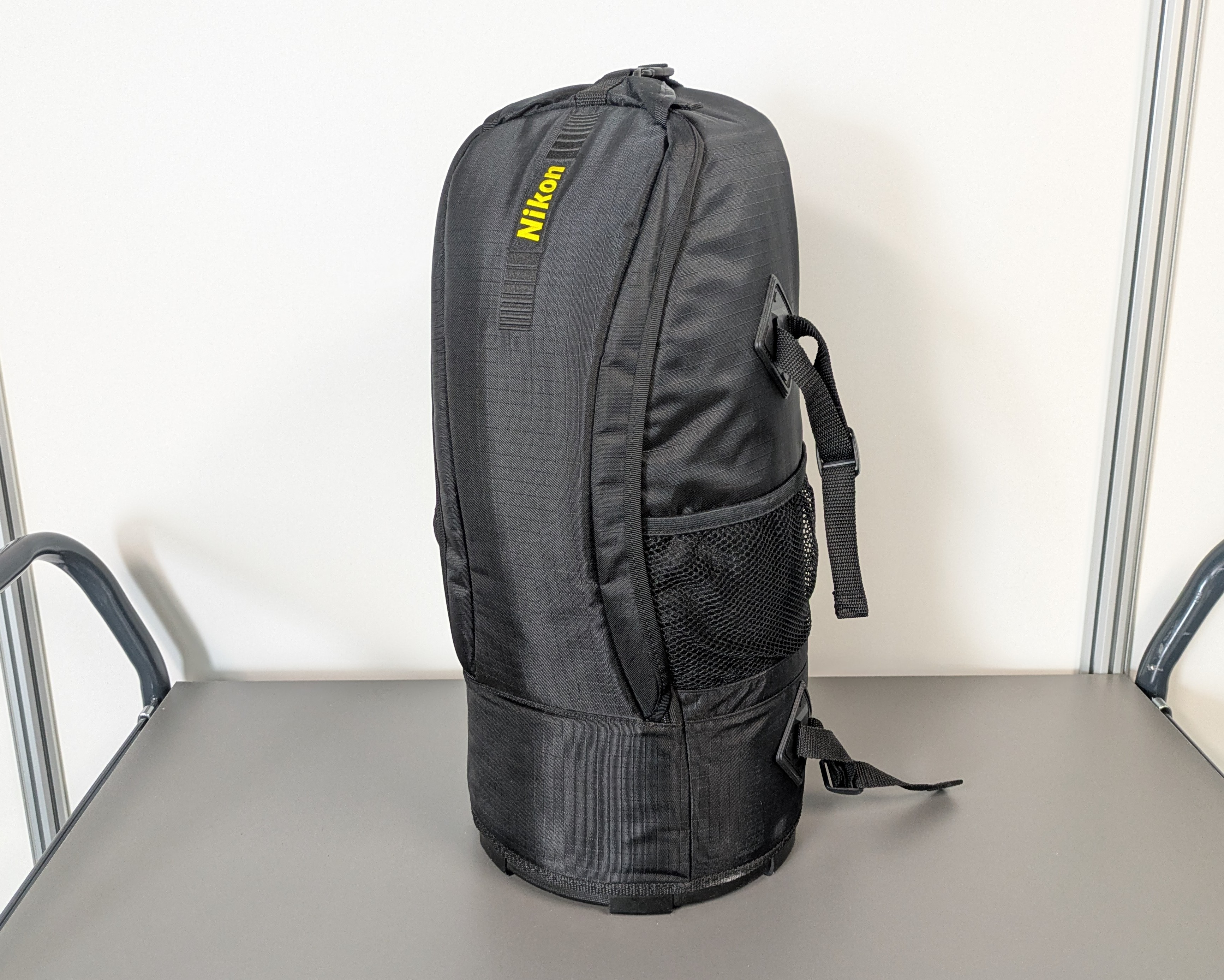 kamera-rucksack, Nikon-tasche, schwarze-rucksack, Mesh-Außentasche, gepufferte-gleitschraube