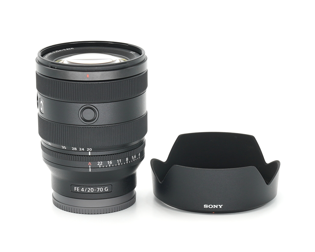 Objektiv, Telezoom, Sony FE 4/20-70, Objektivdeckel, schwarz