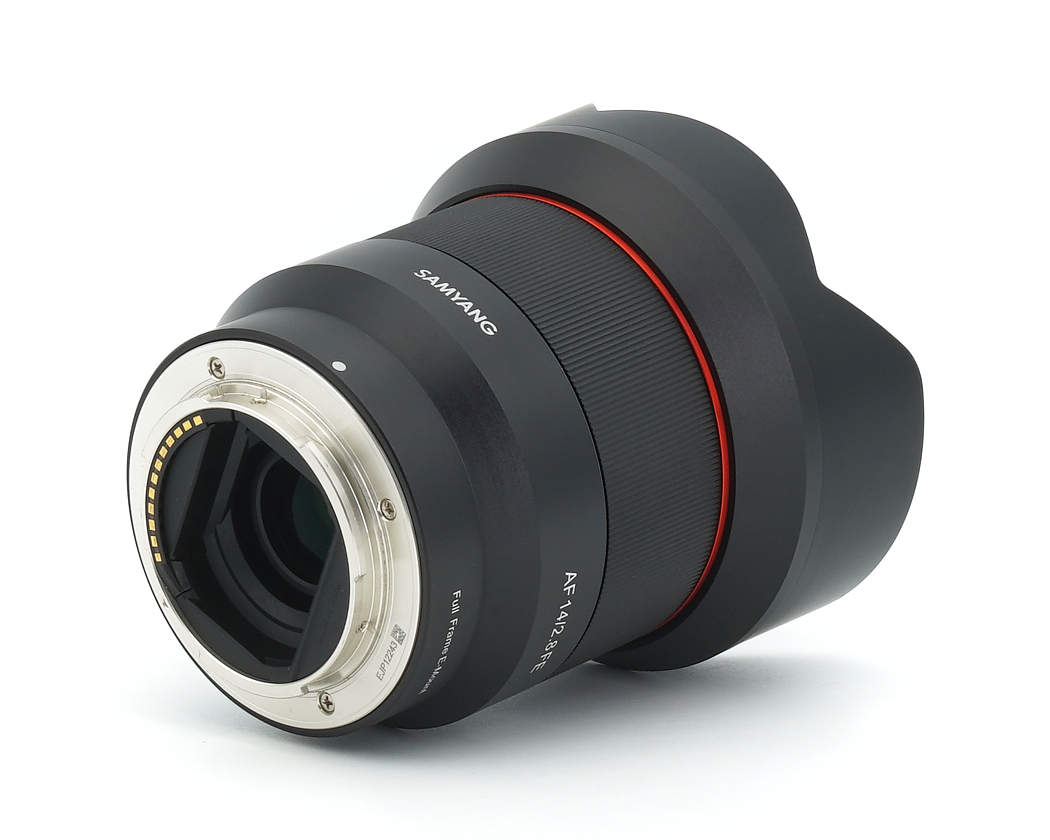 Objektiv, EF-Mount, Samyang, Schwarz, roter Rand