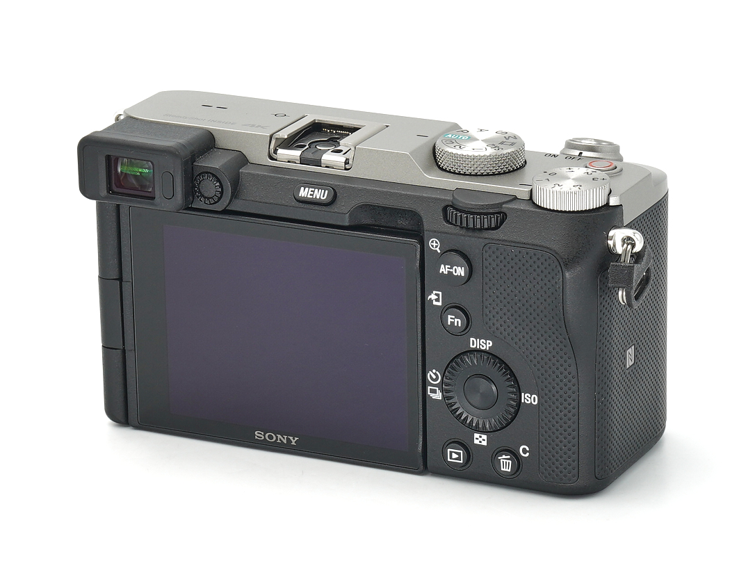 Kamera, Digitale Kamera, Sony, Rückenansicht, LCD-Bildschirm