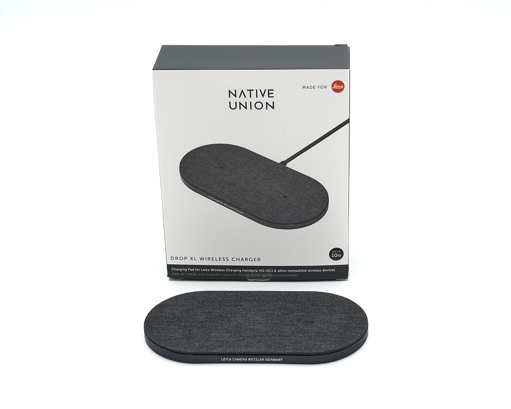 kabelloses ladegerät, Ladepad, Oval, Gewebeoberfläche, USB-C? (nicht sichtbar)