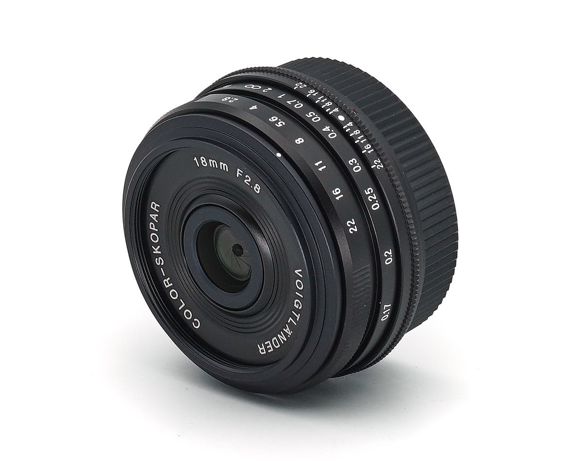 Voigtländer Color-Skopar 18mm 2.8 ASPH. schwarz für Fuji X wie neu #**