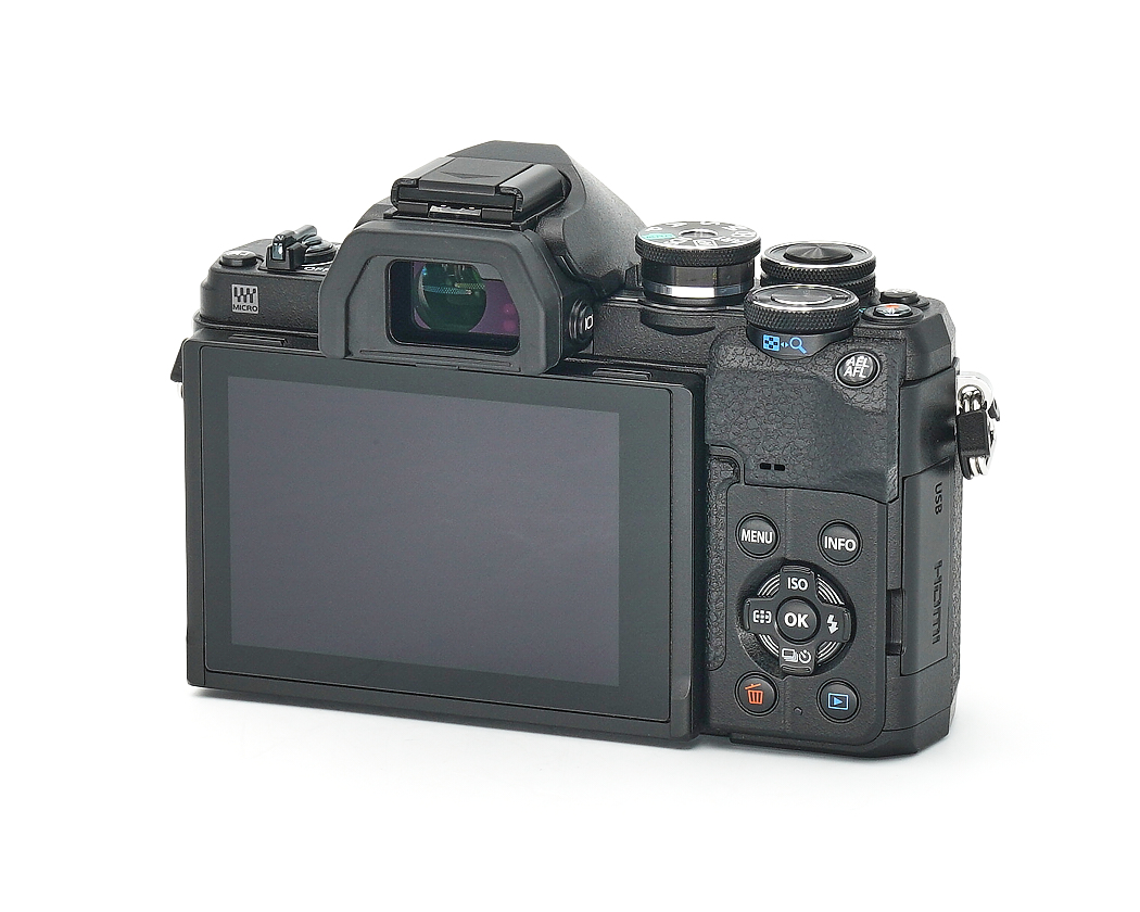 digitale Kamera, LCD-Bildschirm, Speicherkartenfach, Bedienrad, Gummigriff